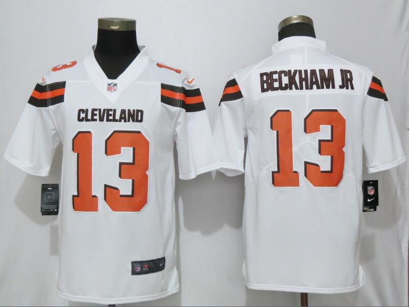 Men Cleveland Browns 13 Beckham jr White Nike Vapor Untouchable Limited Player NFL Jerseys